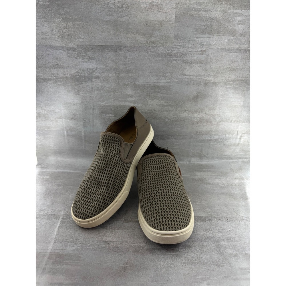 OluKai Pehuea Taupe Brown Mesh Slip On Sneakers Women Sz 7.5 20271-1010